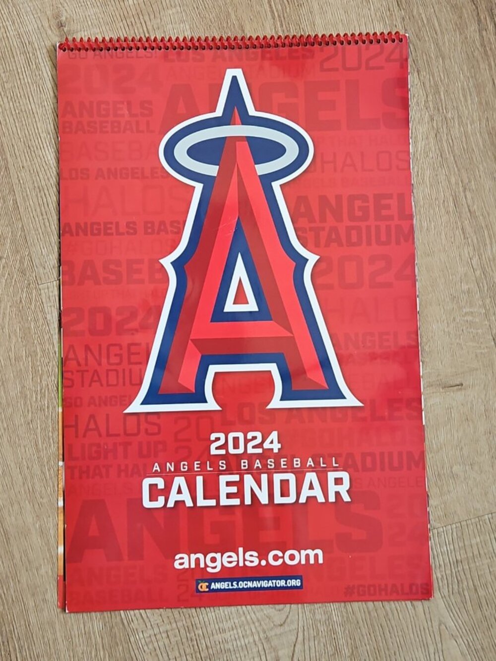 Los Angeles Angels of Anaheim 2024 Large Calendar Promo Opening Night SGA